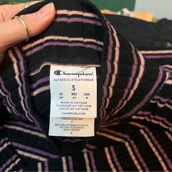NWT Champion Ribbed Mock Neck Long Sleeve Small - Picture 2 of 5